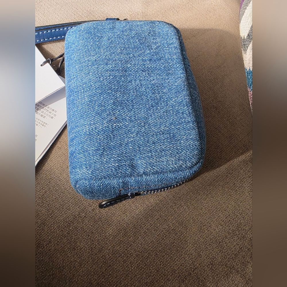 Coach Denim Wristlet Pouch - Picture 4 of 7